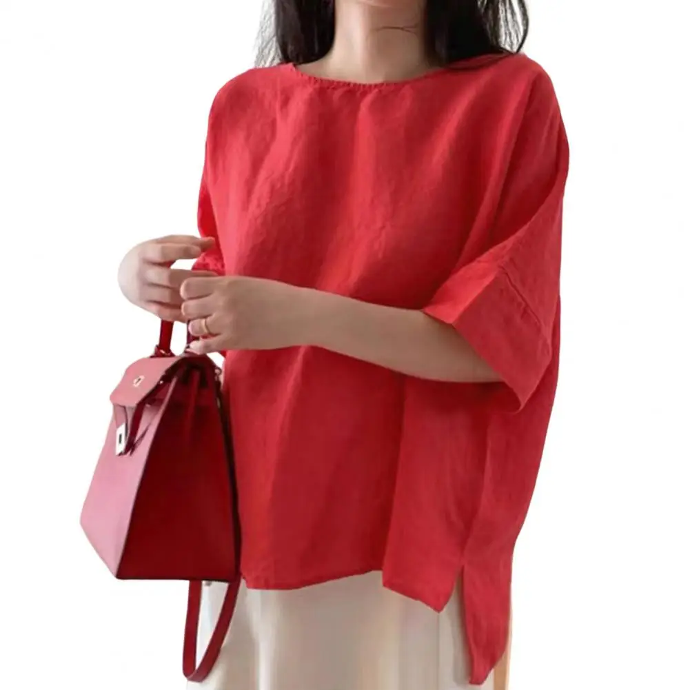 Casual Blouse Vintage Oversized Crew Neck Summer Blouse 3D Cutting Lightweight Pullover Top
Casual Blouse Vintage Oversized Crew Neck Summer Blouse 3D Cutting Lightweight Pullover Top