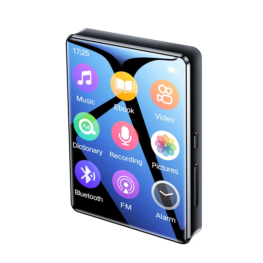 

Портативный mp3-плеер, Bluetooth Hi-Fi стерео музыкальный плеер, воспроизведение видео в формате Mini MP4 со встроенным экраном, запись FM-радио для Walkman