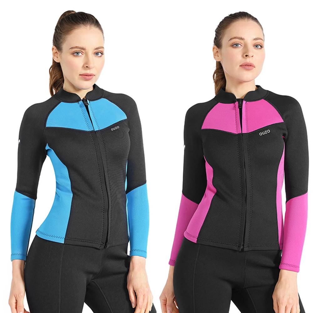 2022 New 1.5MM Neoprene Wetsuit Ladies Split Long Sleeve Top Jacket Warm Snorkeling Swimming Surfing Water Sports Diving Top
2022 New 1.5MM Neoprene Wetsuit Ladies Split Long Sleeve Top Jacket Warm Snorkeling Swimming Surfing Water Sports Diving Top