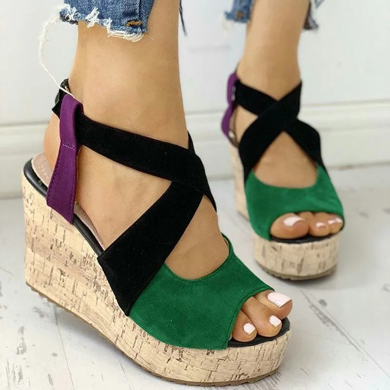 Women Sandals Summer Casual Platform Shoes Open Toe Buckle Wedge Solid Mid Pumps Heel Women Shoes for Women 2022 Chaussure Femme 
Women Sandals Summer Casual Platform Shoes Open Toe Buckle Wedge Solid Mid Pumps Heel Women Shoes for Women 2022 Chaussure Femme