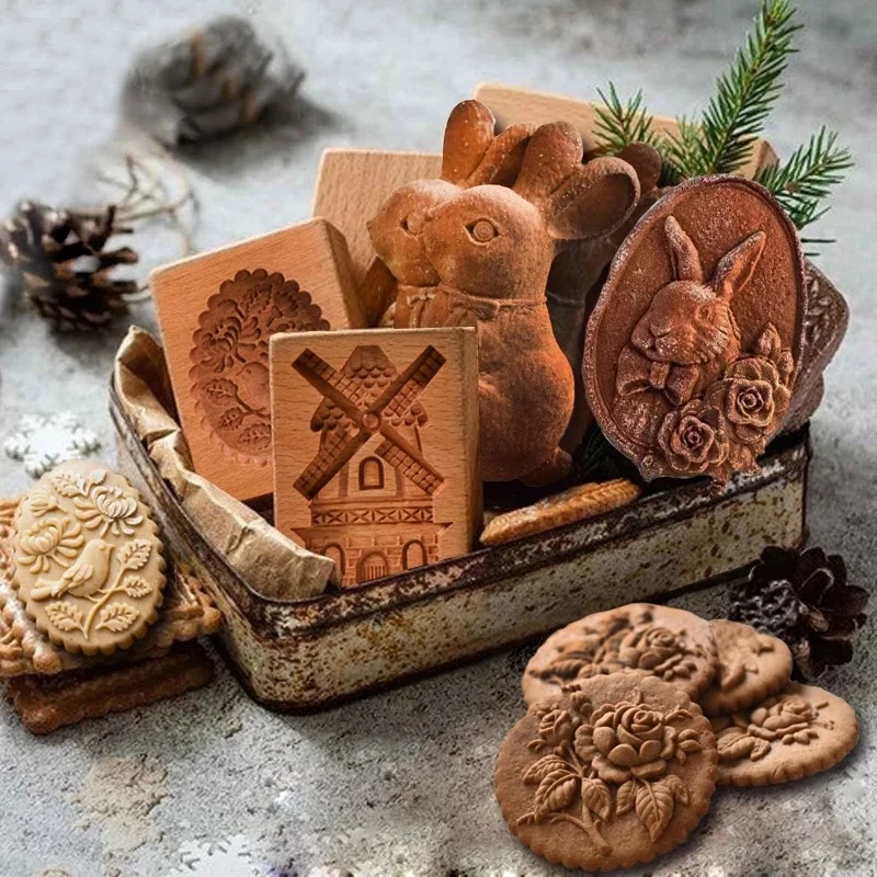 3D Wooden Cookie Biscuit Mold Retro Embossed DIY Mould Cake Embossing Baking Fondant Mold Kitchen Supplies Bakery Accessories
3D Wooden Cookie Biscuit Mold Retro Embossed DIY Mould Cake Embossing Baking Fondant Mold Kitchen Supplies Bakery Accessories
