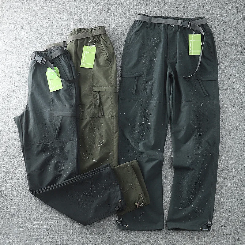 Outdoor Mountaineering Summer Thin Multi Pocket Water Release Quick Drying Pants Men'S Loose Straight Leg Sports Casual Pants Ch
Outdoor Mountaineering Summer Thin Multi Pocket Water Release Quick Drying Pants Men'S Loose Straight Leg Sports Casual Pants Ch