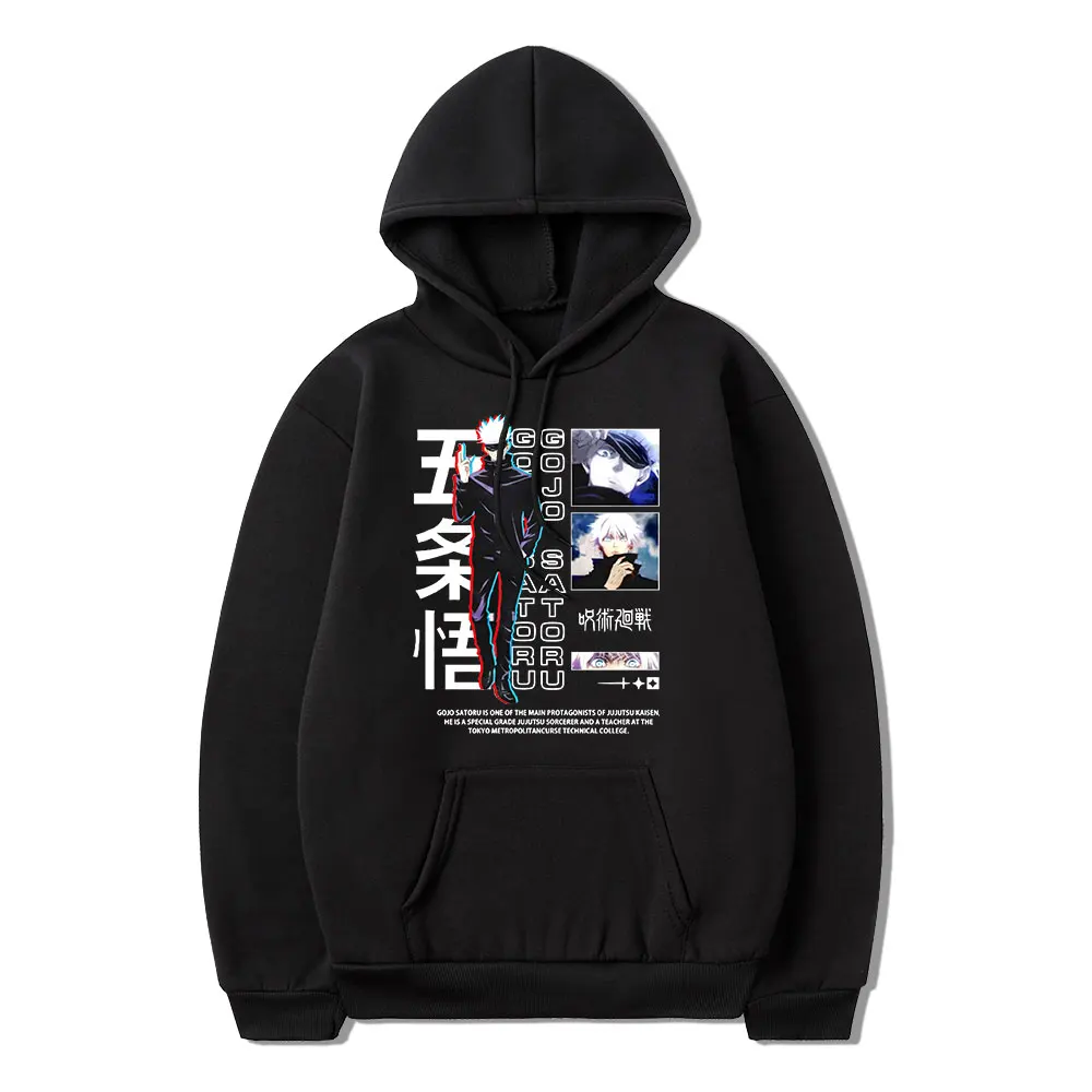 Anime Jujutsu Kaisen Hoodie Gojo Satoru Tops Yuji Itadori Graphic Japanese Manga Print Hoodie Trend Simple Unisex Sweatshirts
Anime Jujutsu Kaisen Hoodie Gojo Satoru Tops Yuji Itadori Graphic Japanese Manga Print Hoodie Trend Simple Unisex Sweatshirts