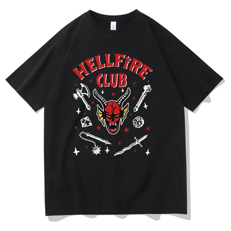 Stranger Things Season 4 Stranger Things Hellfire Club Surrounding Printing Short Sleeve Oversized T-shirts For Men And Women
Stranger Things Season 4 Stranger Things Hellfire Club Surrounding Printing Short Sleeve Oversized T-shirts For Men And Women