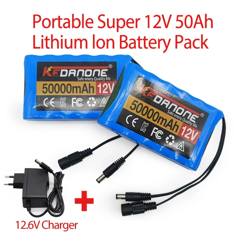 Original Portable 3S2P 12V 50000mah Rechargeable Li-Ion Battery,For LED Lamp Light Backup Powe CCTV+ 12.6V Charger
Original Portable 3S2P 12V 50000mah Rechargeable Li-Ion Battery,For LED Lamp Light Backup Powe CCTV+ 12.6V Charger