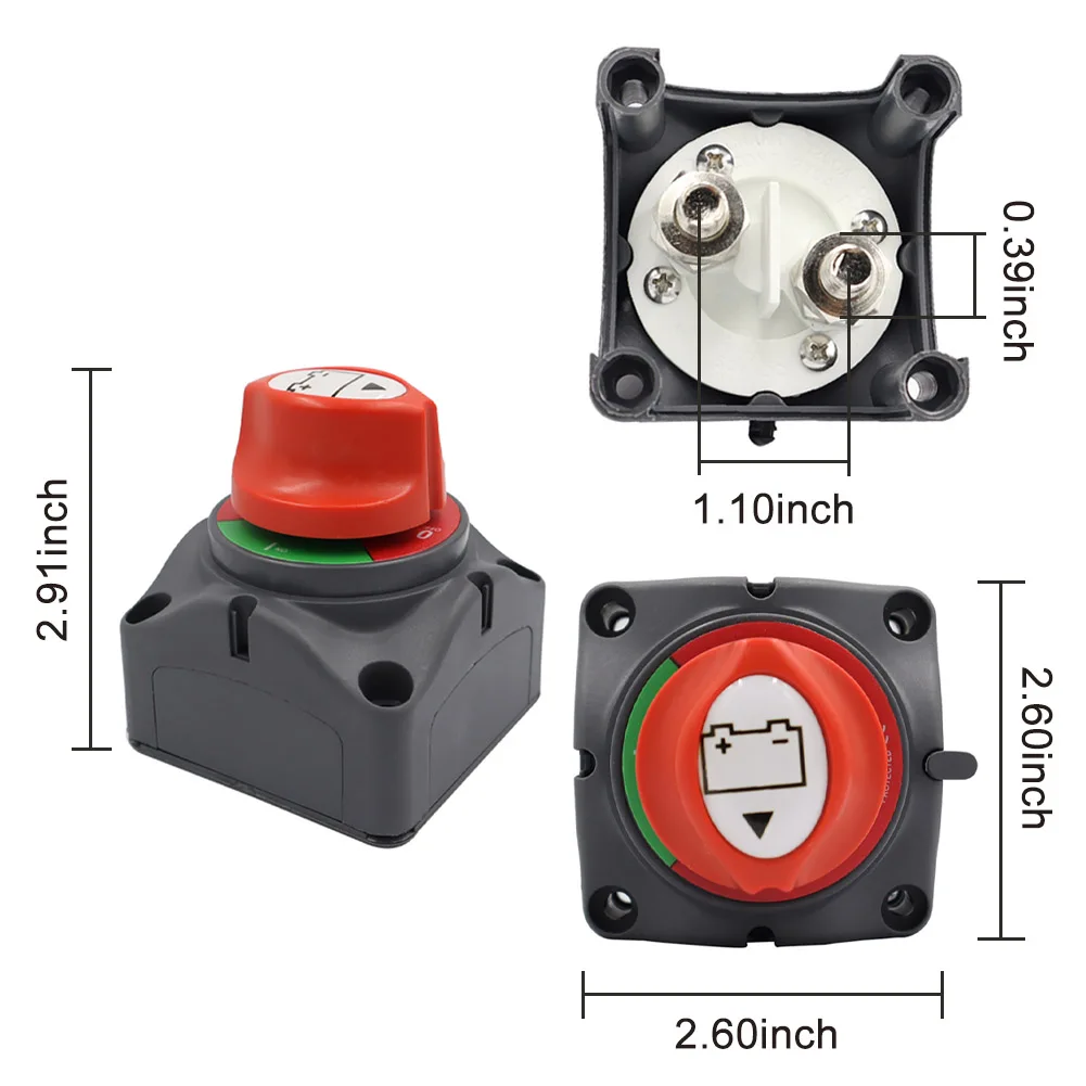 275A-455A Car Battery Power Cut-Off Switch 12V-48V Disconnector ON/OFF 2 Position Isolator for Marine Boat Vehicles RV ATV UTV
275A-455A Car Battery Power Cut-Off Switch 12V-48V Disconnector ON/OFF 2 Position Isolator for Marine Boat Vehicles RV ATV UTV