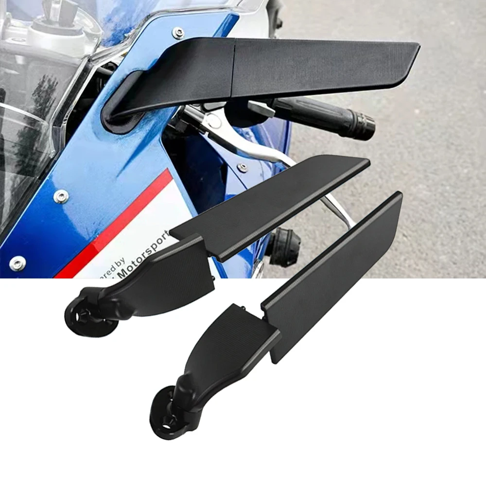 

Modified Motorcycle Rearview Mirrors Wind Wing Adjustable Rotating Side Mirrors For BMW S1000RR S1000 RR HP4 2009-2018