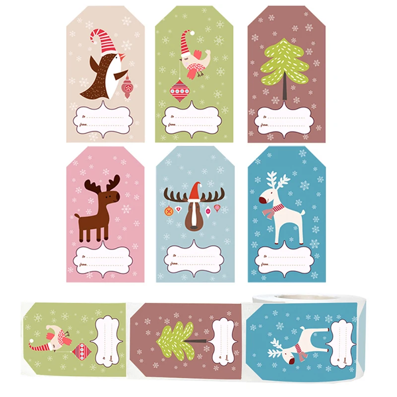 250Pcs/Roll New Year Christmas Tree Elk Candy Bag Sealing Sticker Christmas Gift Box Label Sticker Decals Package Supplies
250Pcs/Roll New Year Christmas Tree Elk Candy Bag Sealing Sticker Christmas Gift Box Label Sticker Decals Package Supplies