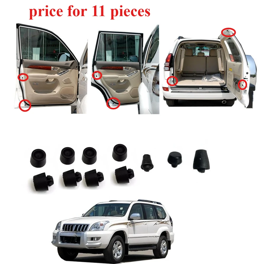 11 штук амортизирующих гранулированных прокладок для задней двери Land Cruiser, Toyota Prado LCP120 2003-2009, Lexus GX470
11 штук амортизирующих гранулированных прокладок для задней двери Land Cruiser, Toyota Prado LCP120 2003-2009, Lexus GX470