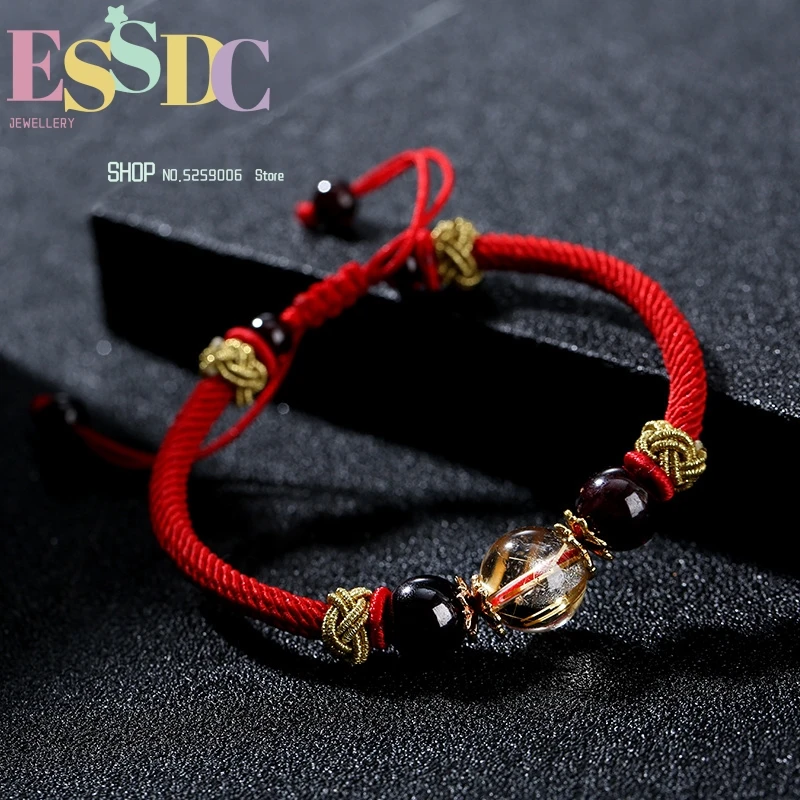 Dropship Handwoven Lucky Red Rope Natural 12mm Titanium Crystal Golden Rutilated Quartz Women Fashion Bracelet Jewelry
Dropship Handwoven Lucky Red Rope Natural 12mm Titanium Crystal Golden Rutilated Quartz Women Fashion Bracelet Jewelry