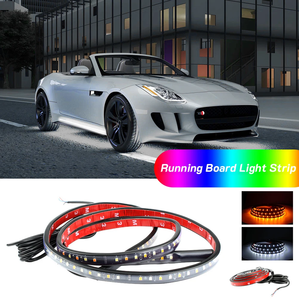 60" Car LED Running Board Light Strip Pedal Lamp 12V Universal Underglow Tailgate Light DRL Turn Signal for Car Truck Pickup SUV
60" Car LED Running Board Light Strip Pedal Lamp 12V Universal Underglow Tailgate Light DRL Turn Signal for Car Truck Pickup SUV
