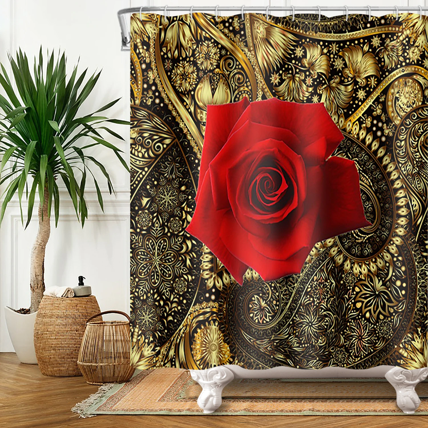 Shower Curtain Waterproof Curtains Polyester High-end Bath Curtain Textured Fabric Machine Washable
Shower Curtain Waterproof Curtains Polyester High-end Bath Curtain Textured Fabric Machine Washable