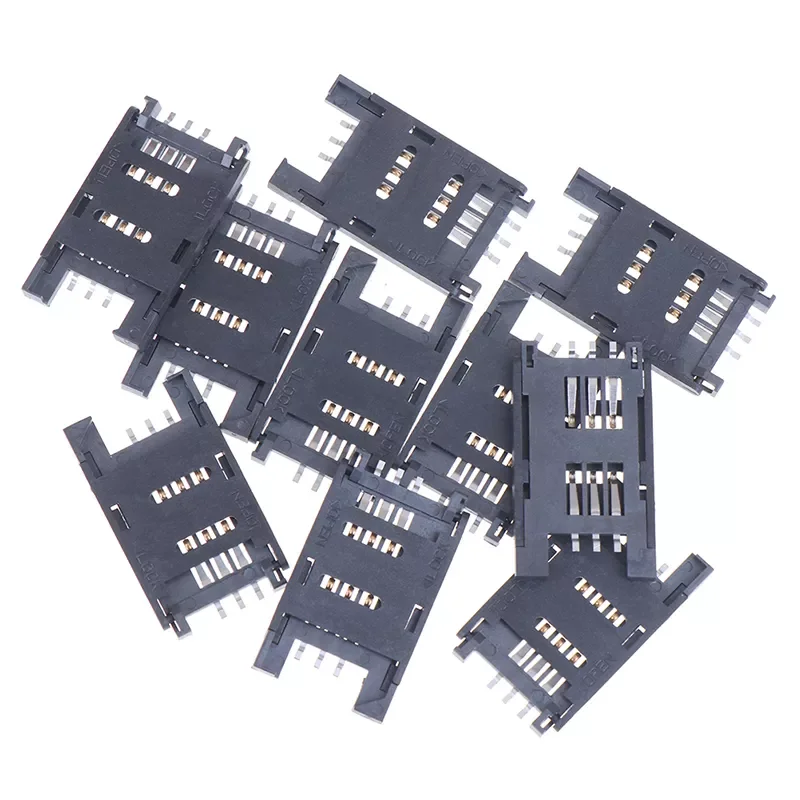 10pcs SIM Card holder 6P SMT SMD 6 PIN Card Socket / 6pin Slot / Seats/ Holder connector for phone
10pcs SIM Card holder 6P SMT SMD 6 PIN Card Socket / 6pin Slot / Seats/ Holder connector for phone