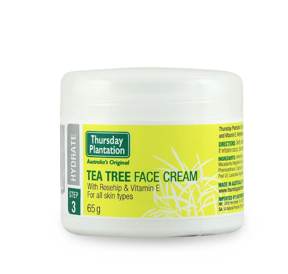 Australia Thursday Plantation Tea Tree Oil Face Cream Acne Treatment Blackheads Shrink Pore Moisturizing Cream for All Skin Type
Australia Thursday Plantation Tea Tree Oil Face Cream Acne Treatment Blackheads Shrink Pore Moisturizing Cream for All Skin Type