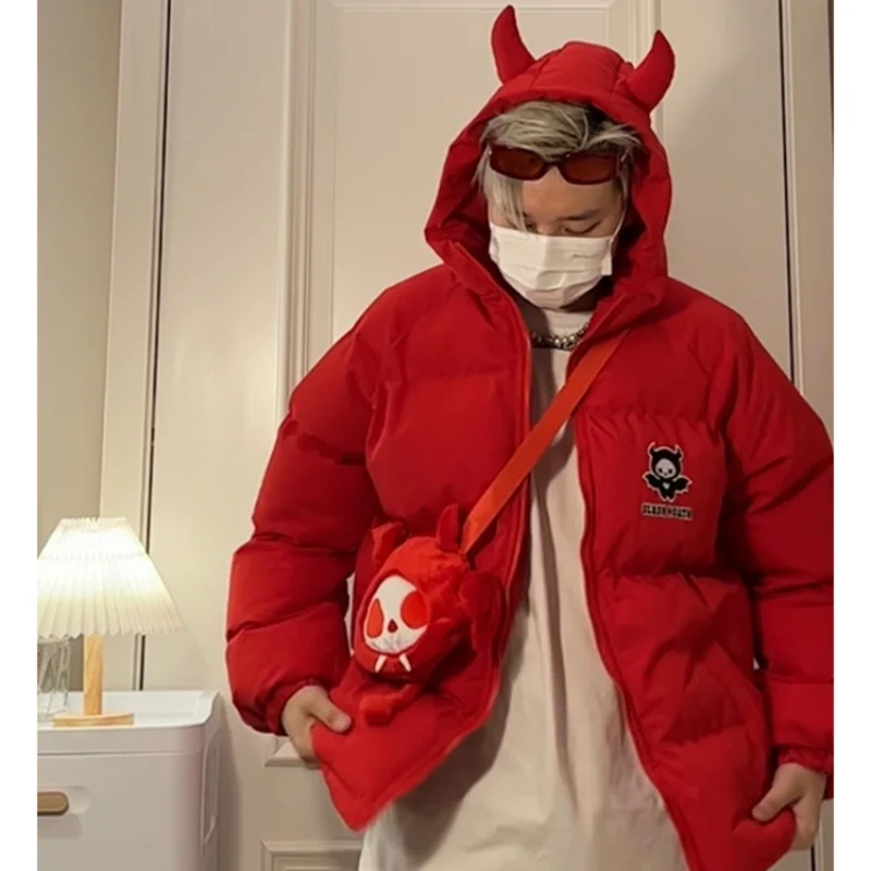 Winter Street Hooded Men Hip Hop Retro Embroidery Little Devil Padded JacketsY2k Winter Harajuku Hooded Thicken Parkas Coats
Winter Street Hooded Men Hip Hop Retro Embroidery Little Devil Padded JacketsY2k Winter Harajuku Hooded Thicken Parkas Coats