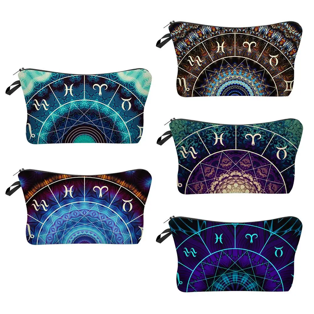 Hot Sale Cosmetic Bags Hit Color 3D Constellation Print Clutch Waterproof Women Purse Wallet Makeup Storage Bags for Hiking
Hot Sale Cosmetic Bags Hit Color 3D Constellation Print Clutch Waterproof Women Purse Wallet Makeup Storage Bags for Hiking
