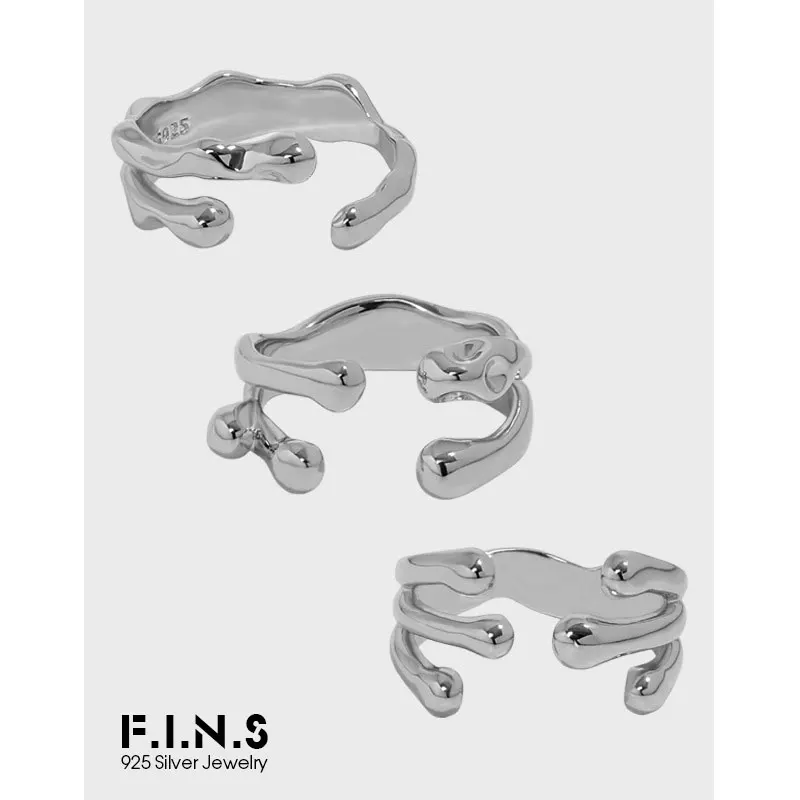 F.I.N.S минималистичные нестандартные глянцевые 100% 925 пробы серебряные открытые Регулируемые кольца для женщин, плоские простые изящные сереб...
F.I.N.S минималистичные нестандартные глянцевые 100% 925 пробы серебряные открытые Регулируемые кольца для женщин, плоские простые изящные сереб...