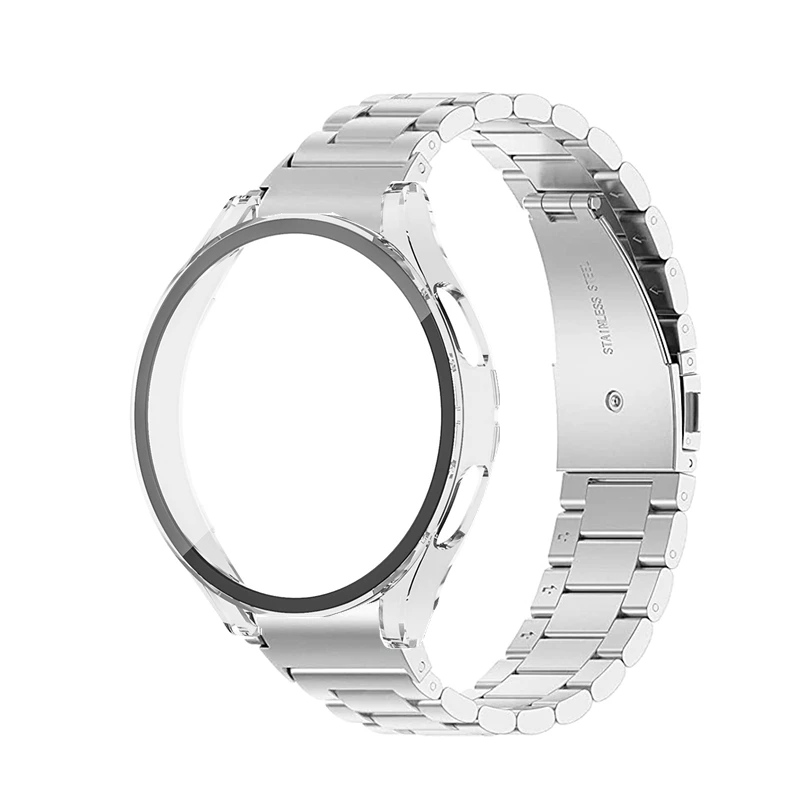Case+No Gaps Stainless Steel Strap for Samsung Galaxy Watch 4 44mm 40mm Bracelet Bumper Tempered Glass Protector Galaxy Watch 4
Case+No Gaps Stainless Steel Strap for Samsung Galaxy Watch 4 44mm 40mm Bracelet Bumper Tempered Glass Protector Galaxy Watch 4