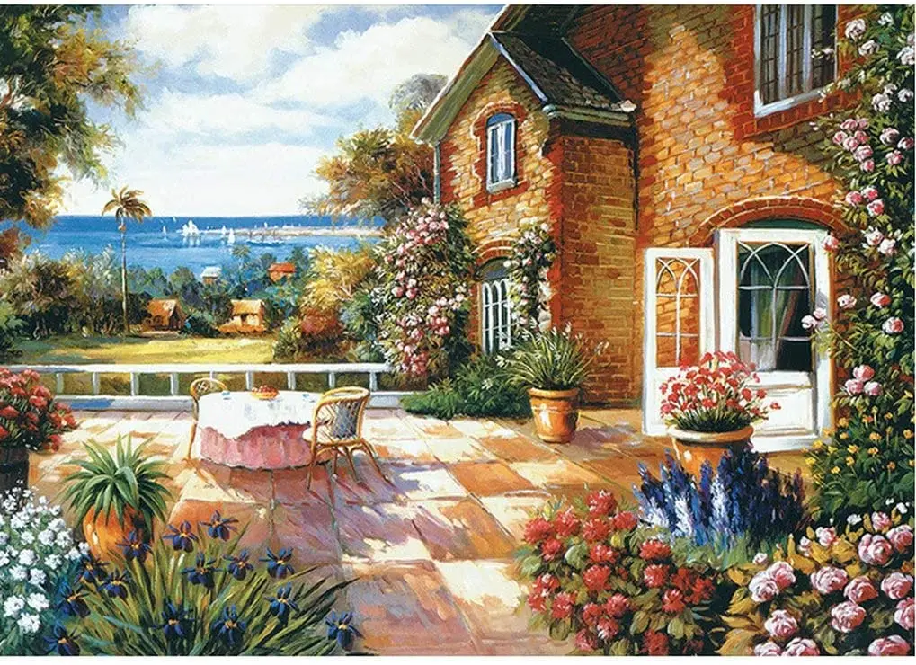 Puzzle 1000 Pieces for Adults Cottage Garden Landscape The Painting Puzzle Family Game Gift for Friends
Puzzle 1000 Pieces for Adults Cottage Garden Landscape The Painting Puzzle Family Game Gift for Friends