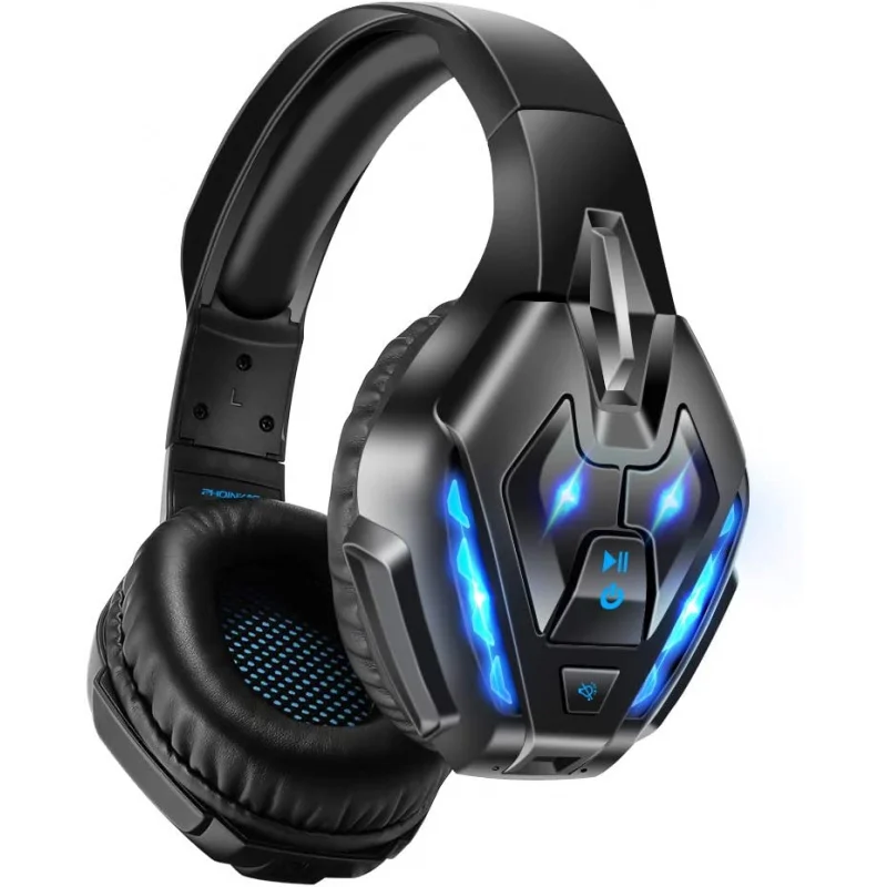 Wireless Bluetooth Gaming Headset, PHOINIKAS Stereo Over Ear Headphones with Detachable Noise Canceling Mic, 3.5mm Cable Wired f
Wireless Bluetooth Gaming Headset, PHOINIKAS Stereo Over Ear Headphones with Detachable Noise Canceling Mic, 3.5mm Cable Wired f