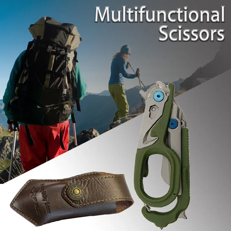 NEW Multifunction Scissors First Aid Expert Tactical Folding Scissors Outdoor Survival Tool Combination Tools
NEW Multifunction Scissors First Aid Expert Tactical Folding Scissors Outdoor Survival Tool Combination Tools
