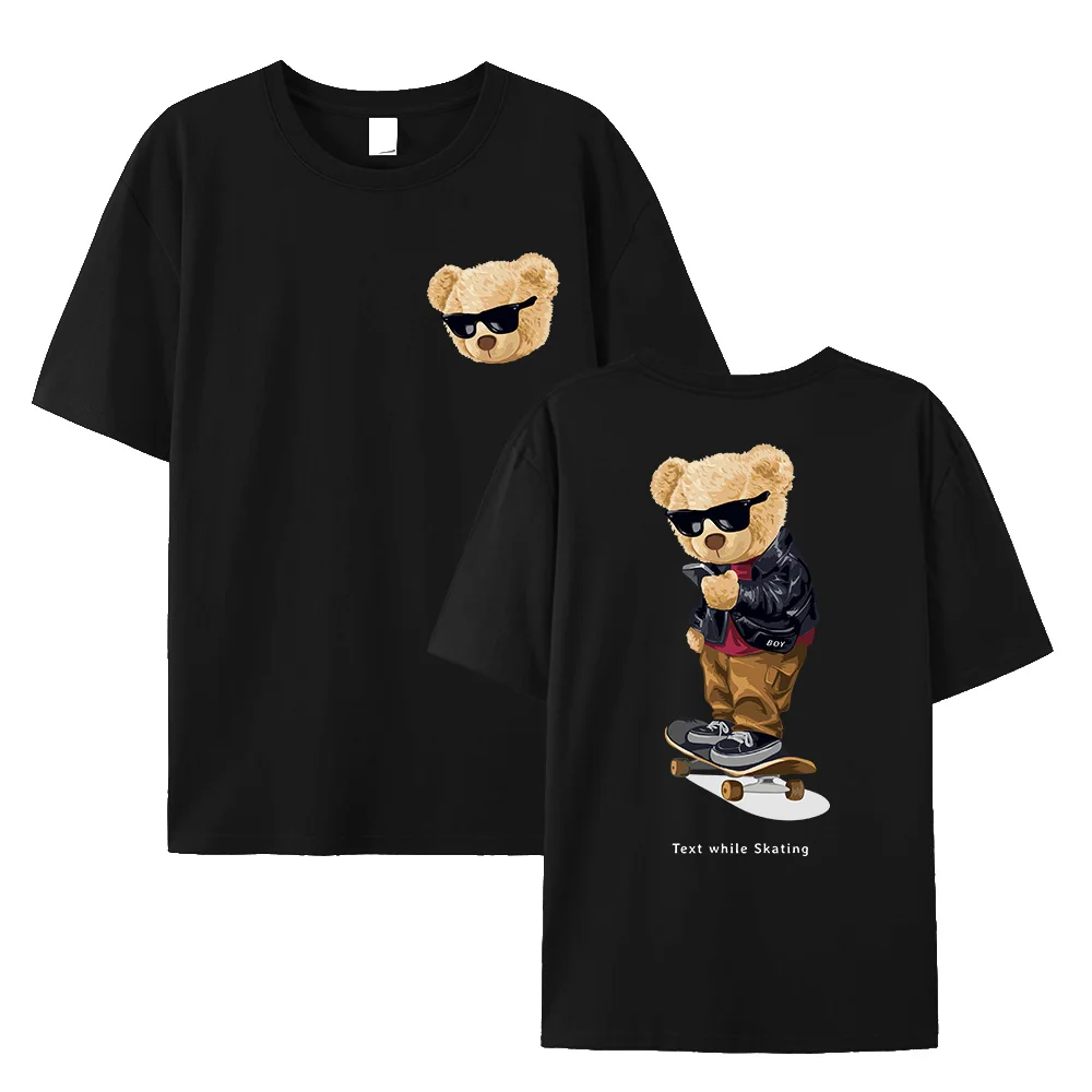 Футболка с принтом медведя Тедди для катания на скейтборде, удобная базовая модель, хлопковая летняя футболка с короткими рукавами для мужч...
Футболка с принтом медведя Тедди для катания на скейтборде, удобная базовая модель, хлопковая летняя футболка с короткими рукавами для мужч...
