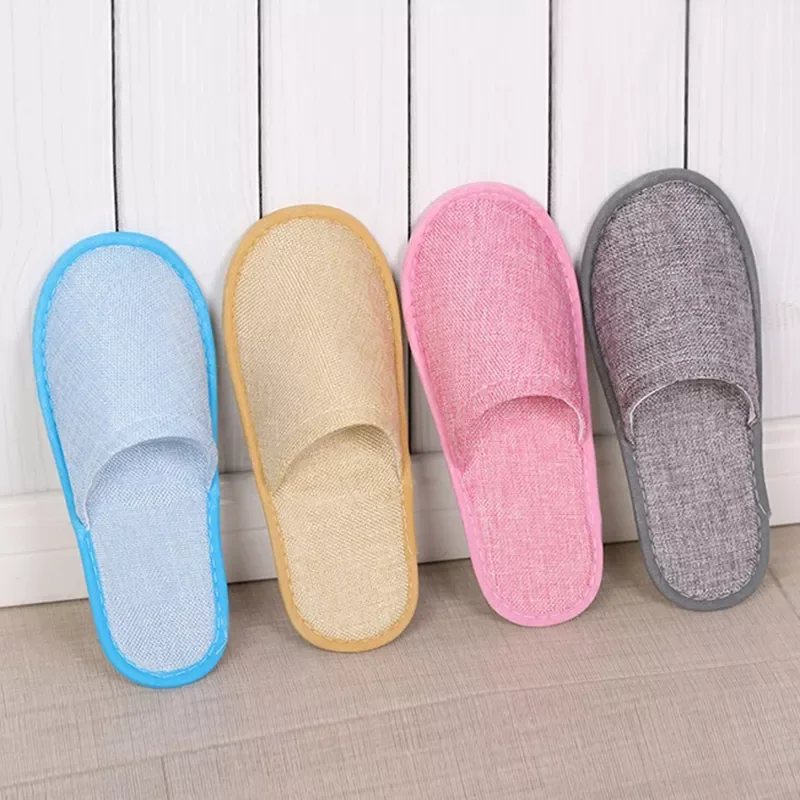 New Comfortable Breathable Slippers Hotel Disposable Supplies Summer Home Hospitality Linen Slippers Thick Bottom
New Comfortable Breathable Slippers Hotel Disposable Supplies Summer Home Hospitality Linen Slippers Thick Bottom
