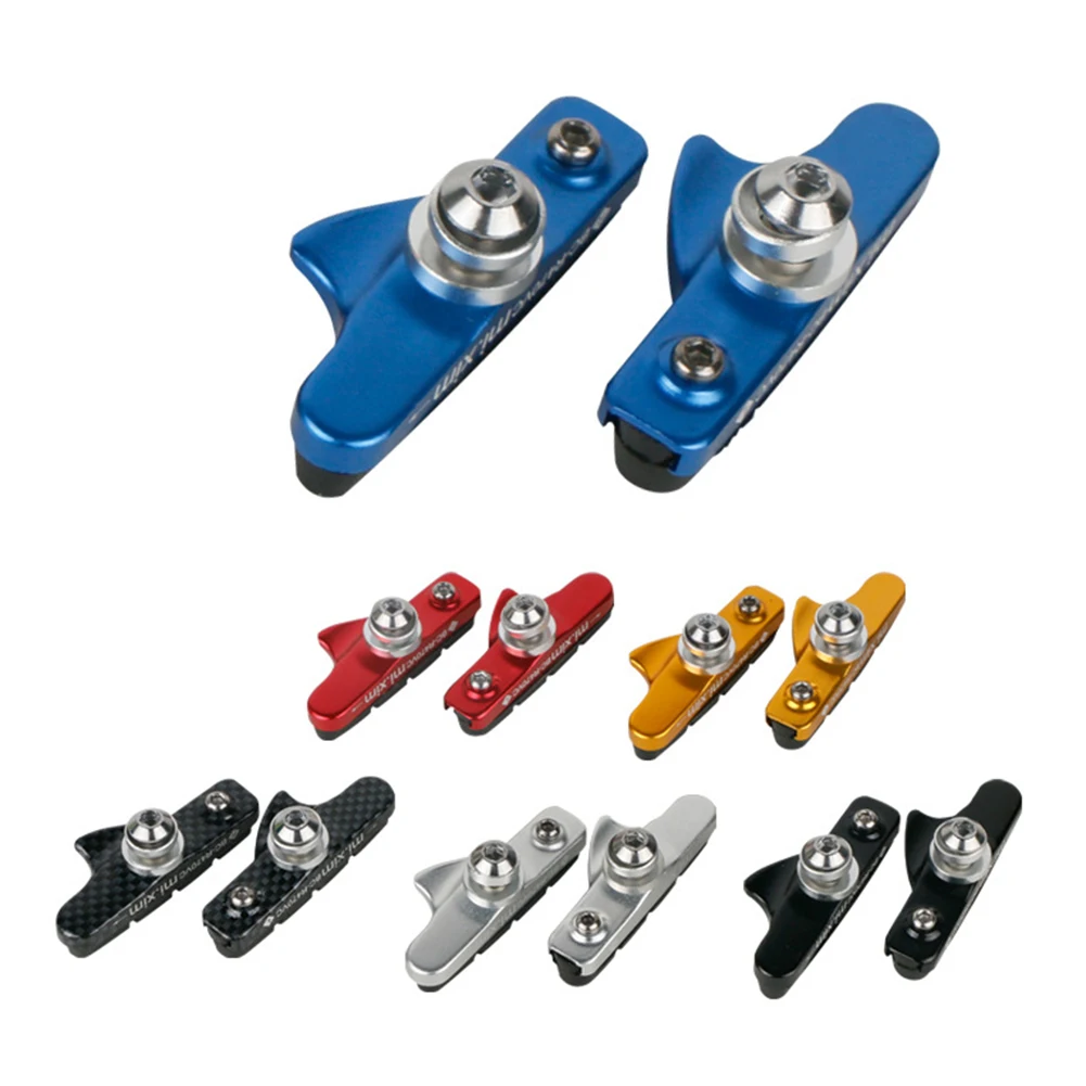 Road Bike Caliper Brake Pads Replaceable Rubber CNC Aluminum Shell 1Pair Block Lightweight Braking Shoes For Carbon Part
Road Bike Caliper Brake Pads Replaceable Rubber CNC Aluminum Shell 1Pair Block Lightweight Braking Shoes For Carbon Part