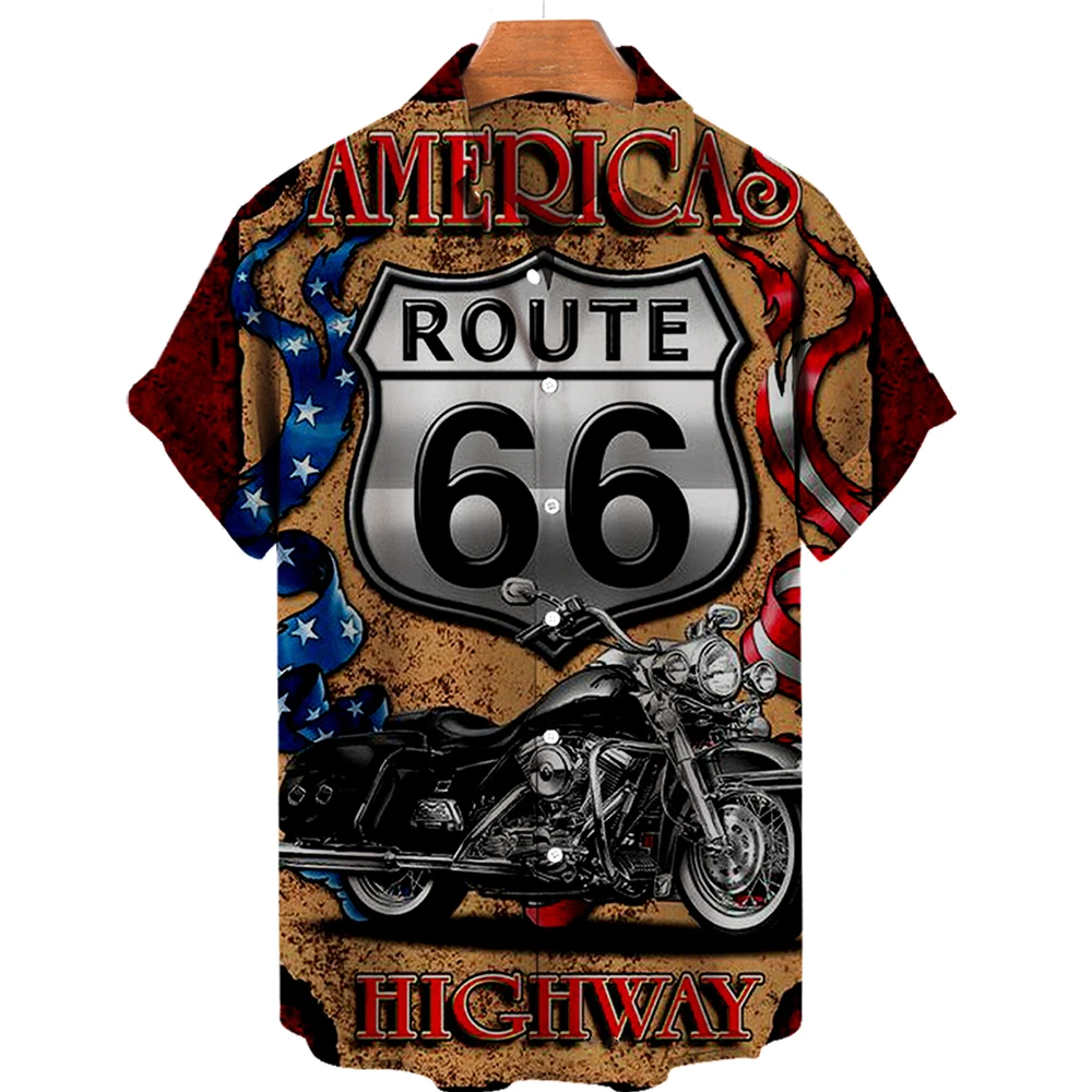 2022 Summer Men's Shirts Hawaiian Shirts Men Route 66 3d Printed Loose Breathable Shirts For Men Retro Shirts Men Short Sleeve
2022 Summer Men's Shirts Hawaiian Shirts Men Route 66 3d Printed Loose Breathable Shirts For Men Retro Shirts Men Short Sleeve