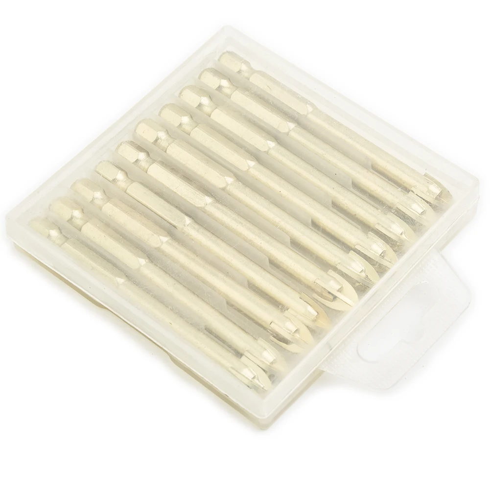 10Pcs 8/10/12mm Tile & Glass Drill Bits Titanium Ceramic Tile Marble Glass Drill Bits Spear Head Hex Shank For Ceramics Granite
10Pcs 8/10/12mm Tile & Glass Drill Bits Titanium Ceramic Tile Marble Glass Drill Bits Spear Head Hex Shank For Ceramics Granite