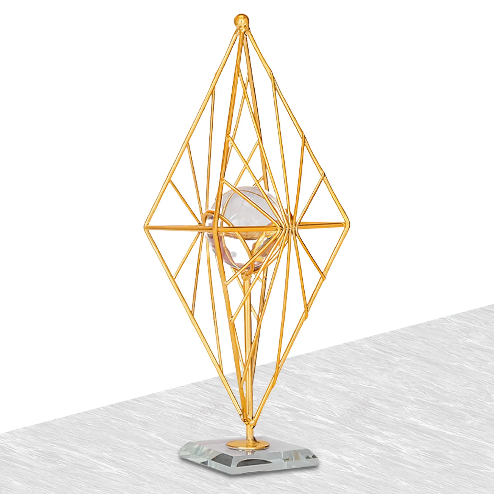 Modern Diamond Decor Fine Geometric Sculptures Golden Metal Ornaments Geometric Modeling Beautiful Decoration With Art Deco
Modern Diamond Decor Fine Geometric Sculptures Golden Metal Ornaments Geometric Modeling Beautiful Decoration With Art Deco