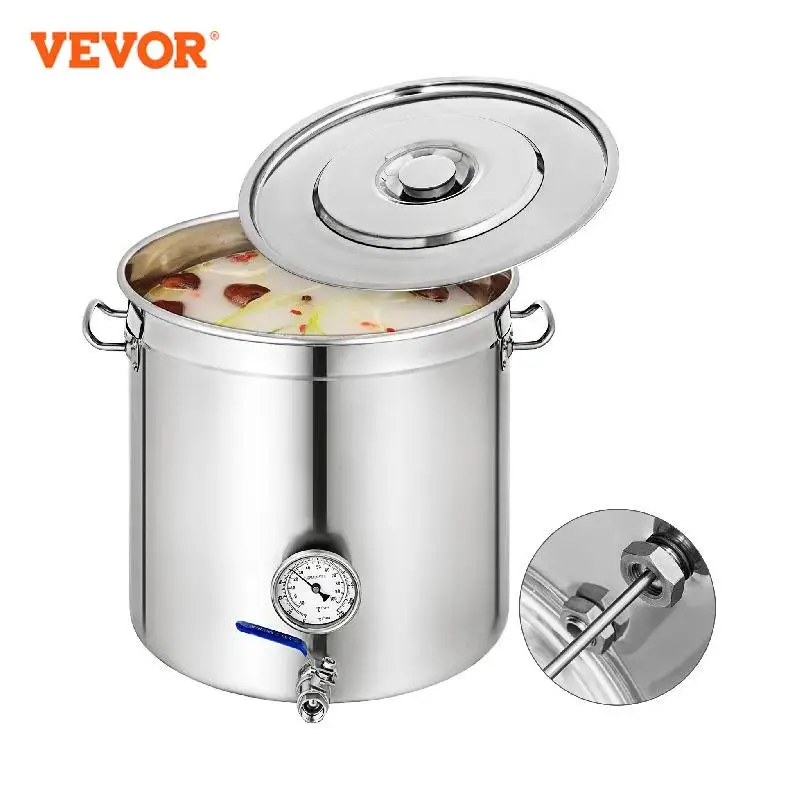 VEVOR Multi-Size/Type Soup Barrels Stock Pot Stainless Steel with Dust-Proof Lid Reinforced Handles Thick Wall for Kitchen Home
VEVOR Multi-Size/Type Soup Barrels Stock Pot Stainless Steel with Dust-Proof Lid Reinforced Handles Thick Wall for Kitchen Home