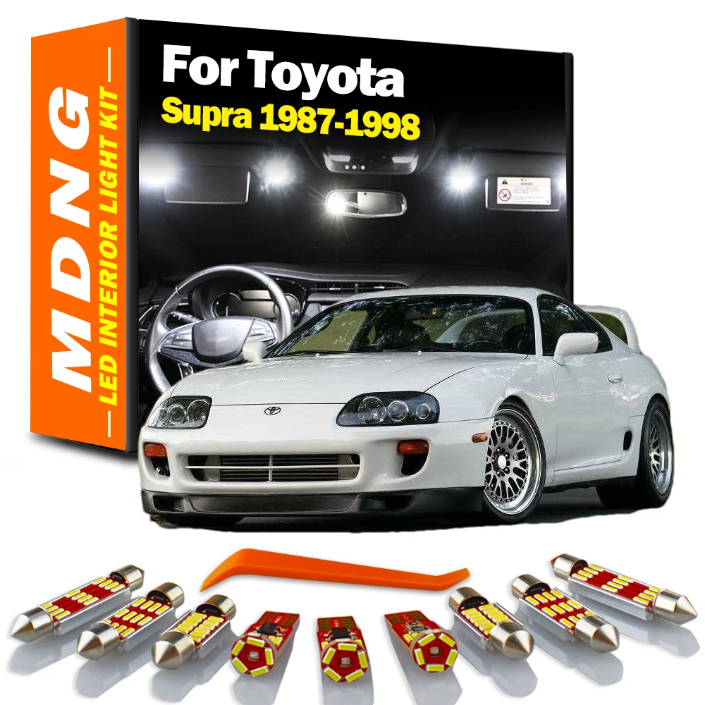 MDNG Canbus для Toyota Supra 1987-1997 1998, Автомобильный светодиодный внутренний купол, карта, комплект освещения, подсветка номерного знака, автомобильна...
MDNG Canbus для Toyota Supra 1987-1997 1998, Автомобильный светодиодный внутренний купол, карта, комплект освещения, подсветка номерного знака, автомобильна...