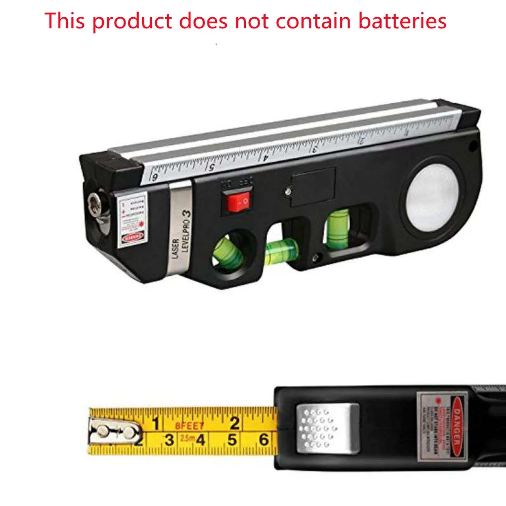 New Laser Level Horizon Vertical Measure 8FT Aligner Standard and Metric Rulers Multipurpose Measure Level Laser Black
New Laser Level Horizon Vertical Measure 8FT Aligner Standard and Metric Rulers Multipurpose Measure Level Laser Black