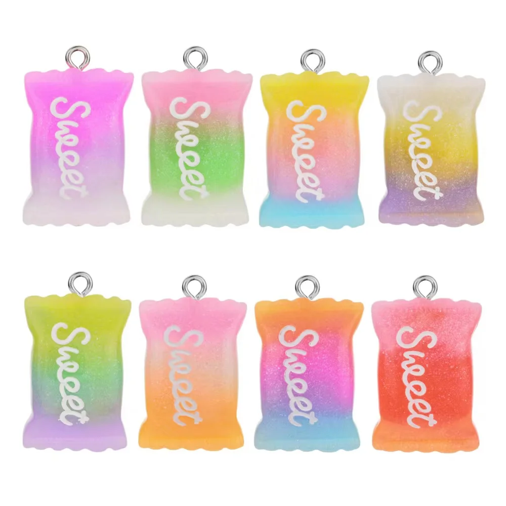 10Pc 17*25mm Gradient Sweet Candy Resin Pendant For Earrings Necklace Keychain Jewelry Making Diy Accessories
10Pc 17*25mm Gradient Sweet Candy Resin Pendant For Earrings Necklace Keychain Jewelry Making Diy Accessories