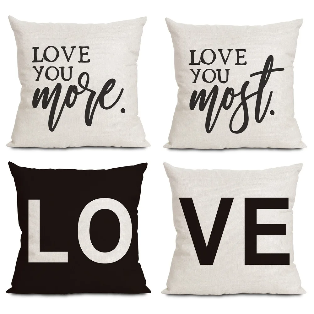 Pillow Covers Home Decorative Simple Couple Love Linen Sofa Cushion Cover (Excluding Pillow Core) Pillowcase 45*45cm
Pillow Covers Home Decorative Simple Couple Love Linen Sofa Cushion Cover (Excluding Pillow Core) Pillowcase 45*45cm