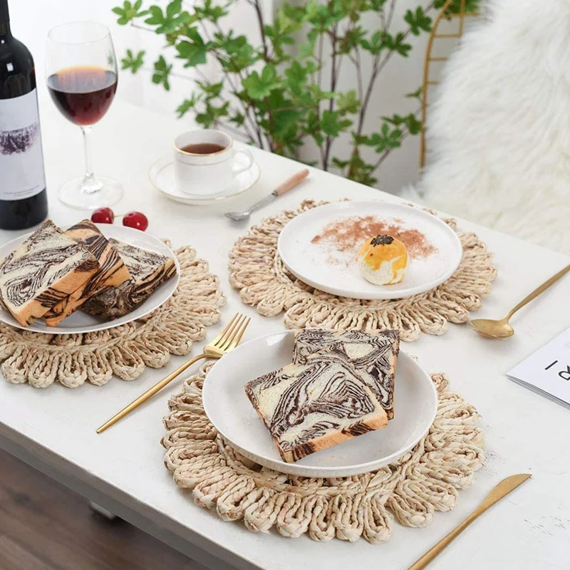 3Pcs Round Woven Placemats For Dining Table Natural Braided Charger Plates For Holiday Christmas Kitchen Table Mat Beige
3Pcs Round Woven Placemats For Dining Table Natural Braided Charger Plates For Holiday Christmas Kitchen Table Mat Beige