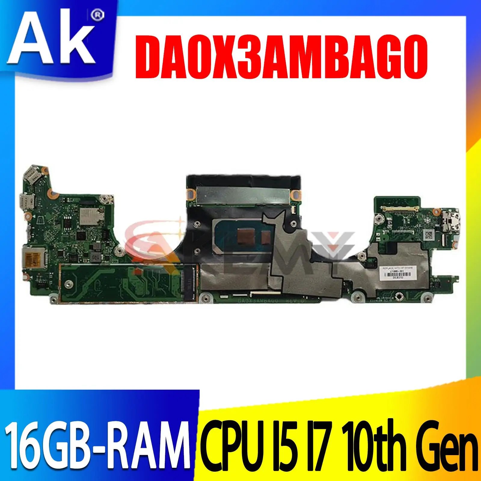 Mainboard For HP Spectre X360 13-AW 13-AW0013DX Laptop Motherboard w/ I5-1035G4 I7-1065G7 8G 16G RAM L71989-001 UMA DA0X3AMBAG0
Mainboard For HP Spectre X360 13-AW 13-AW0013DX Laptop Motherboard w/ I5-1035G4 I7-1065G7 8G 16G RAM L71989-001 UMA DA0X3AMBAG0