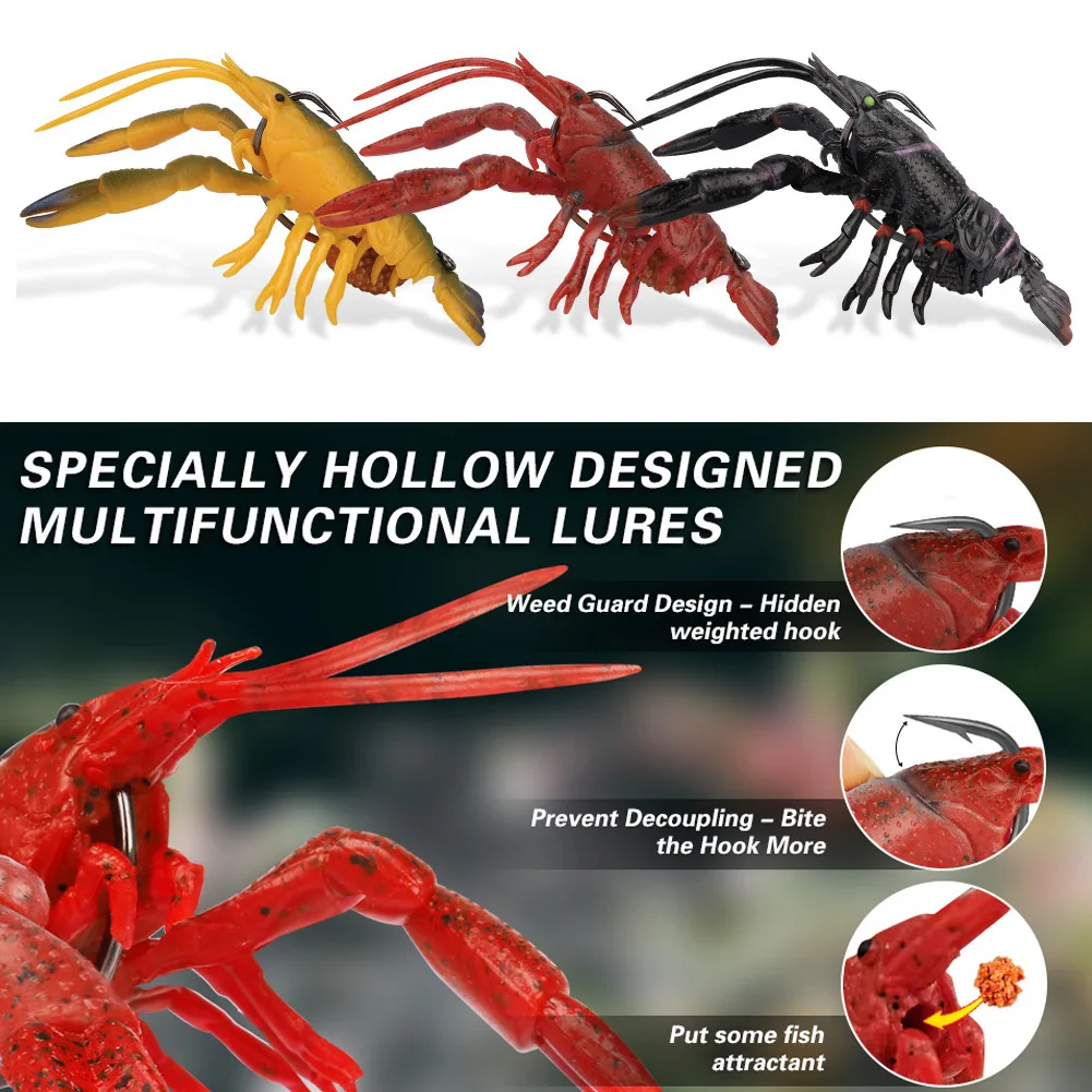 TRUSCEND 3 шт./упаковка приманка Luya Crayfish Bionic приманка TPE Luya уникальный дизайн с полым корпусом приманки креветки Лобстер мягкие рыболовные приманки
TRUSCEND 3 шт./упаковка приманка Luya Crayfish Bionic приманка TPE Luya уникальный дизайн с полым корпусом приманки креветки Лобстер мягкие рыболовные приманки