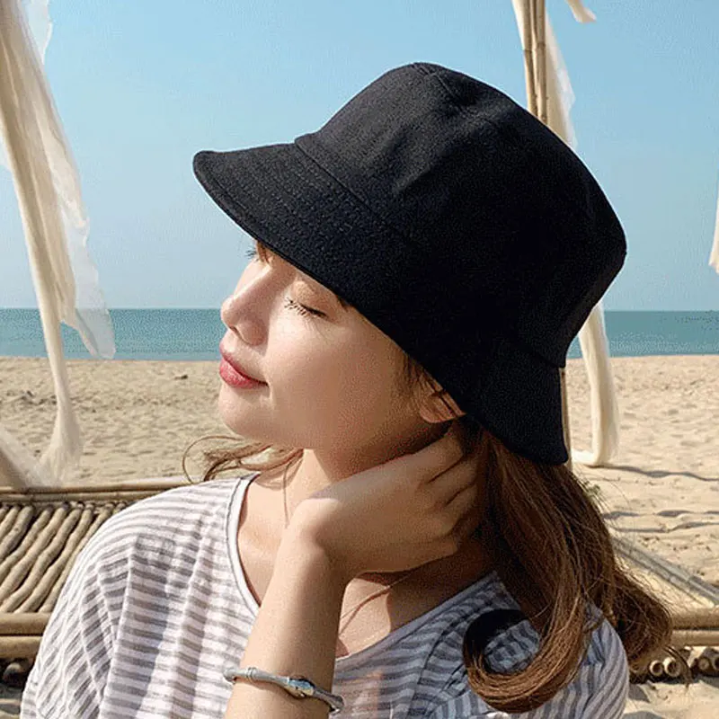 Classic Double-sided Wearing Cap Solid Color Bucket Hat Men Women Sun Hat Reversible Fisherman Hat Summer Panama Cap Sun Hats
Classic Double-sided Wearing Cap Solid Color Bucket Hat Men Women Sun Hat Reversible Fisherman Hat Summer Panama Cap Sun Hats