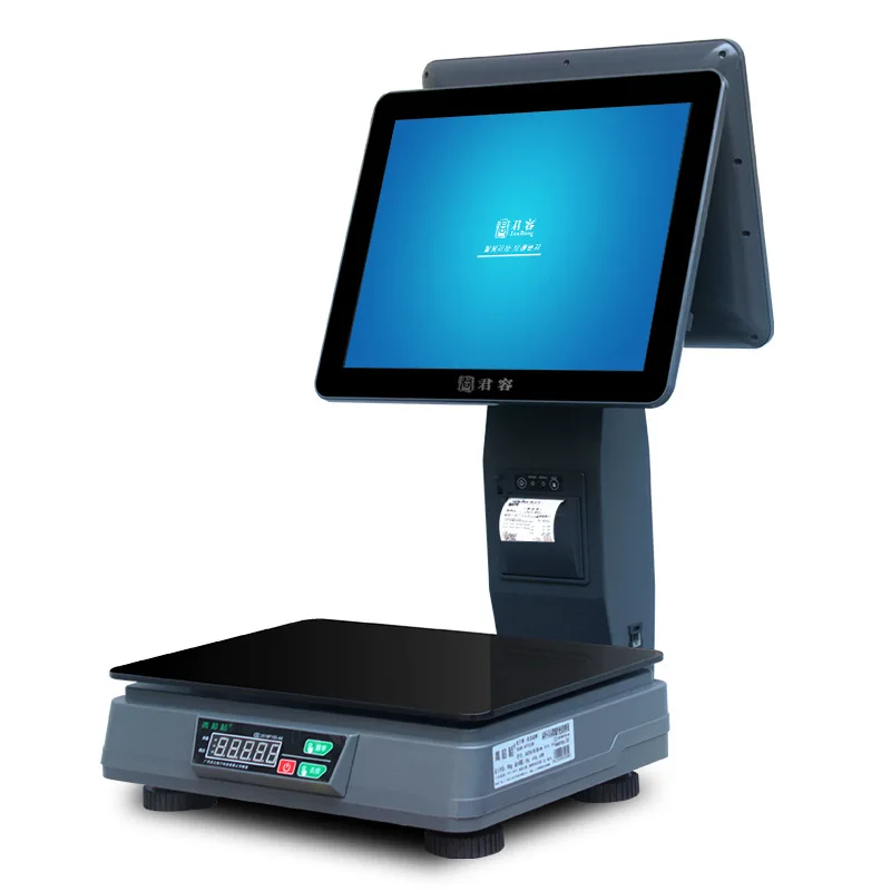 Double-screen cash register fruit fresh supermarket weighing cash register integrated scale
Double-screen cash register fruit fresh supermarket weighing cash register integrated scale
