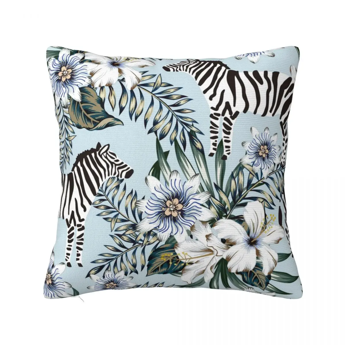 Palm Leaves Pillow Case Zebra And Floral Print Spring Soft Pillowcase Polyester Travel Zipper Cover
Palm Leaves Pillow Case Zebra And Floral Print Spring Soft Pillowcase Polyester Travel Zipper Cover