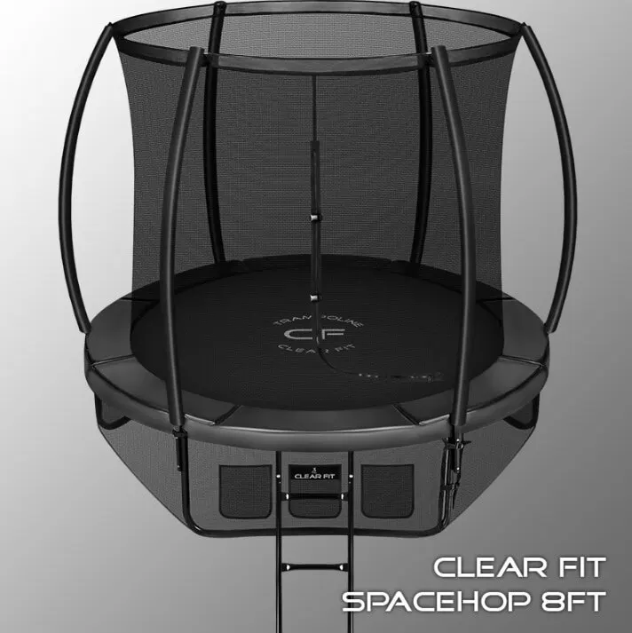 Каркасный батут Clear Fit SpaceHop 8Ft с сеткой для дачи. детский | Спорт и развлечения