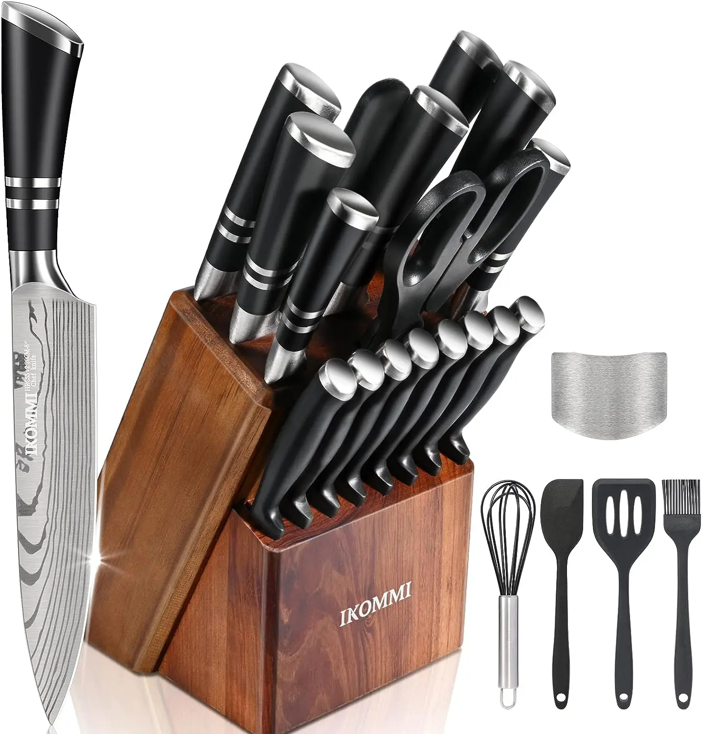 Sets, Knife Set with Block, 23 Piece Chef Knife Set with Block for Kitchen, German High-Carbon Stainless Steel Kitchen Knife Bl
Sets, Knife Set with Block, 23 Piece Chef Knife Set with Block for Kitchen, German High-Carbon Stainless Steel Kitchen Knife Bl