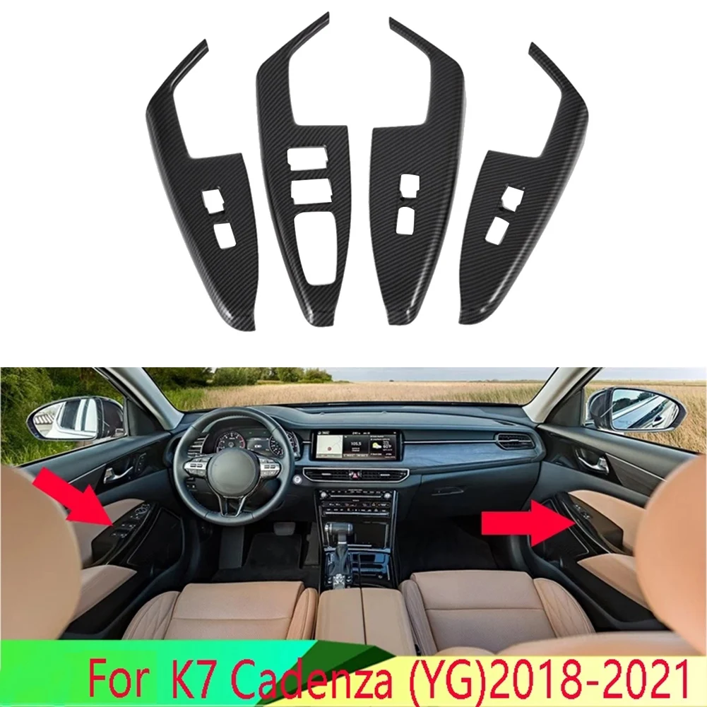 Carbon Fiber Car Window Glass Switch Cover Decoration for Kia K7 Cadenza Premier 2019 2020
Carbon Fiber Car Window Glass Switch Cover Decoration for Kia K7 Cadenza Premier 2019 2020