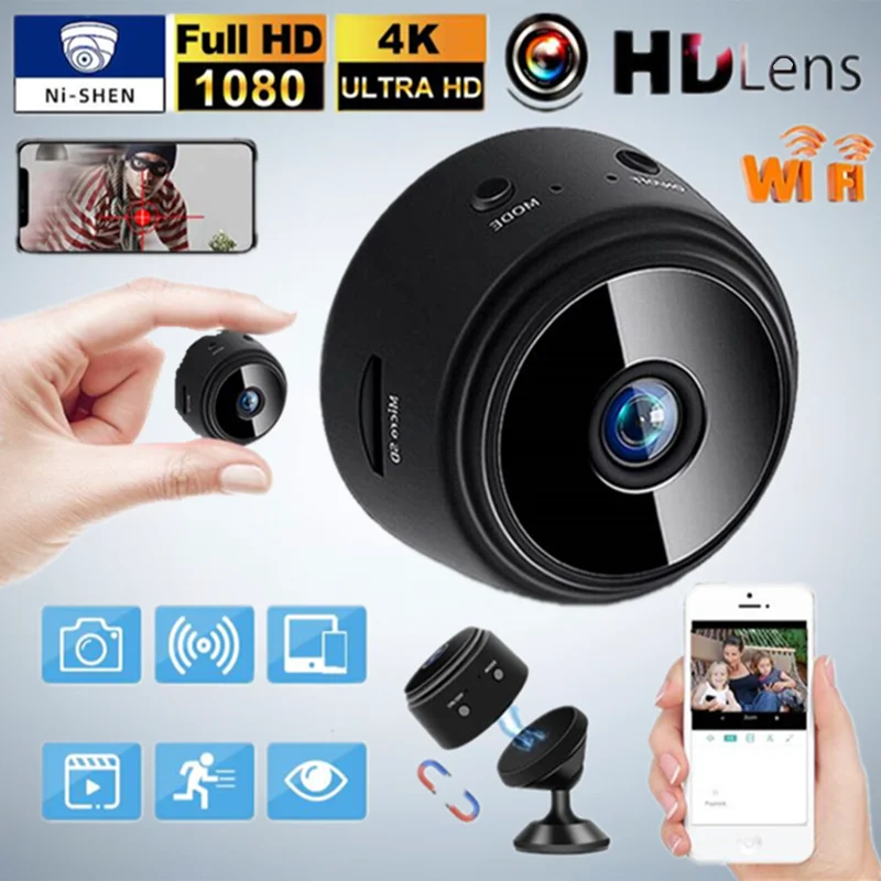 Mini Wifi Camera 1080P HD Surveillance Video Voice Recorder Camara Micro Camera Motion Detection Phone Remote Sport Camcorder
Mini Wifi Camera 1080P HD Surveillance Video Voice Recorder Camara Micro Camera Motion Detection Phone Remote Sport Camcorder