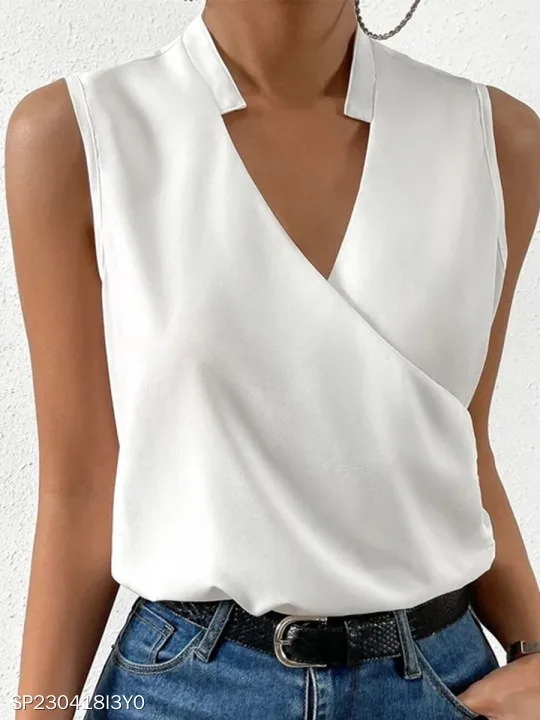 Summer Solid Color Shirts V-neck Stand-up Collar Summer Coat Knitted Women Clothing Sleeveless Blouse Pullover Tops 2023 Thin
Summer Solid Color Shirts V-neck Stand-up Collar Summer Coat Knitted Women Clothing Sleeveless Blouse Pullover Tops 2023 Thin