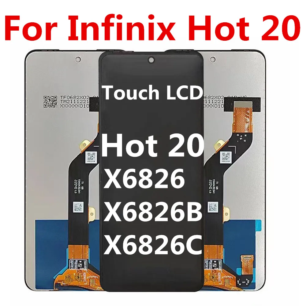 Original 6.82'' For Infinix Hot 20 Hot20 X6826 X6826B X6826C LCD Display Touch Screen Digitizer Assembly
Original 6.82'' For Infinix Hot 20 Hot20 X6826 X6826B X6826C LCD Display Touch Screen Digitizer Assembly