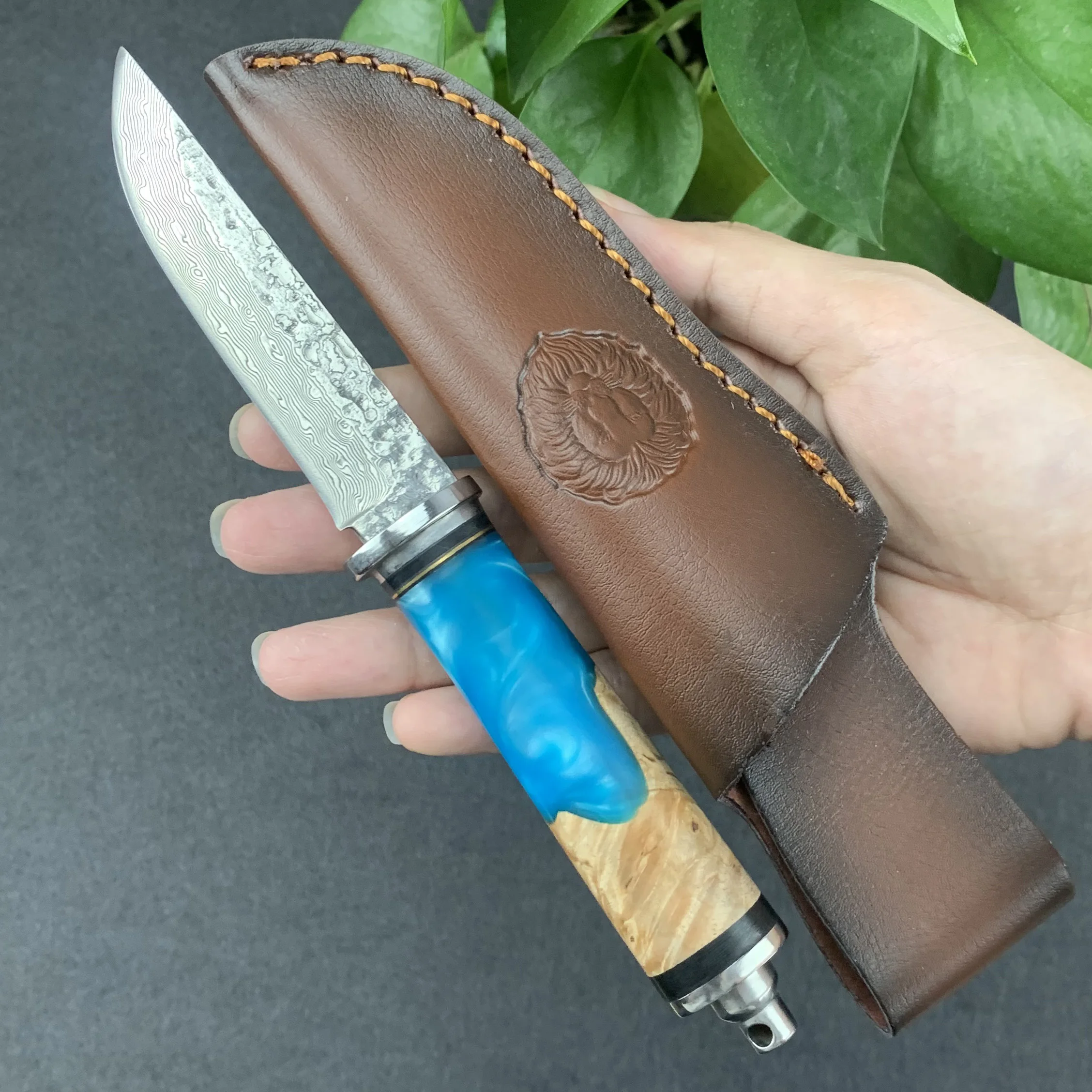 Дамасский нож с фиксированным лезвием, искусственная кожа, тактические инструменты, охотничьи инструменты, деревянная ручка 
Дамасский нож с фиксированным лезвием, искусственная кожа, тактические инструменты, охотничьи инструменты, деревянная ручка