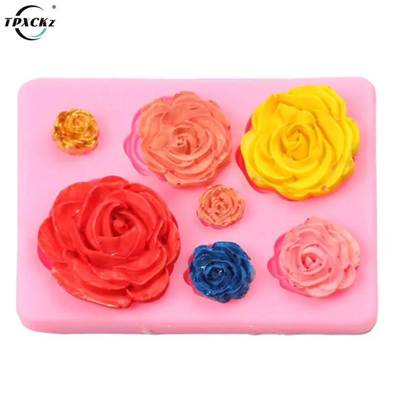 

3D Raspberry Strawberry Rabbit Flower Silicone Molder Fondant Cake Chocolate Making Jelly Mold Bakeware Soap Baking Tool